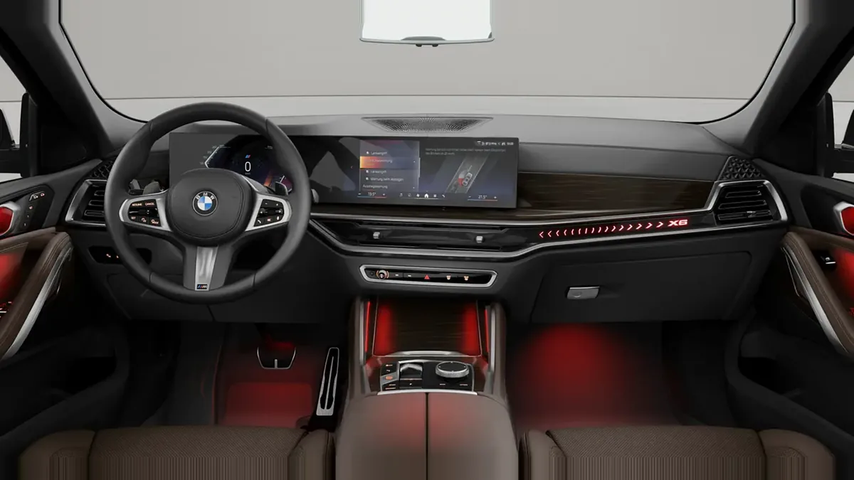 BMW X6 xDrive 40d M Sport de renting en Valencia — Interior