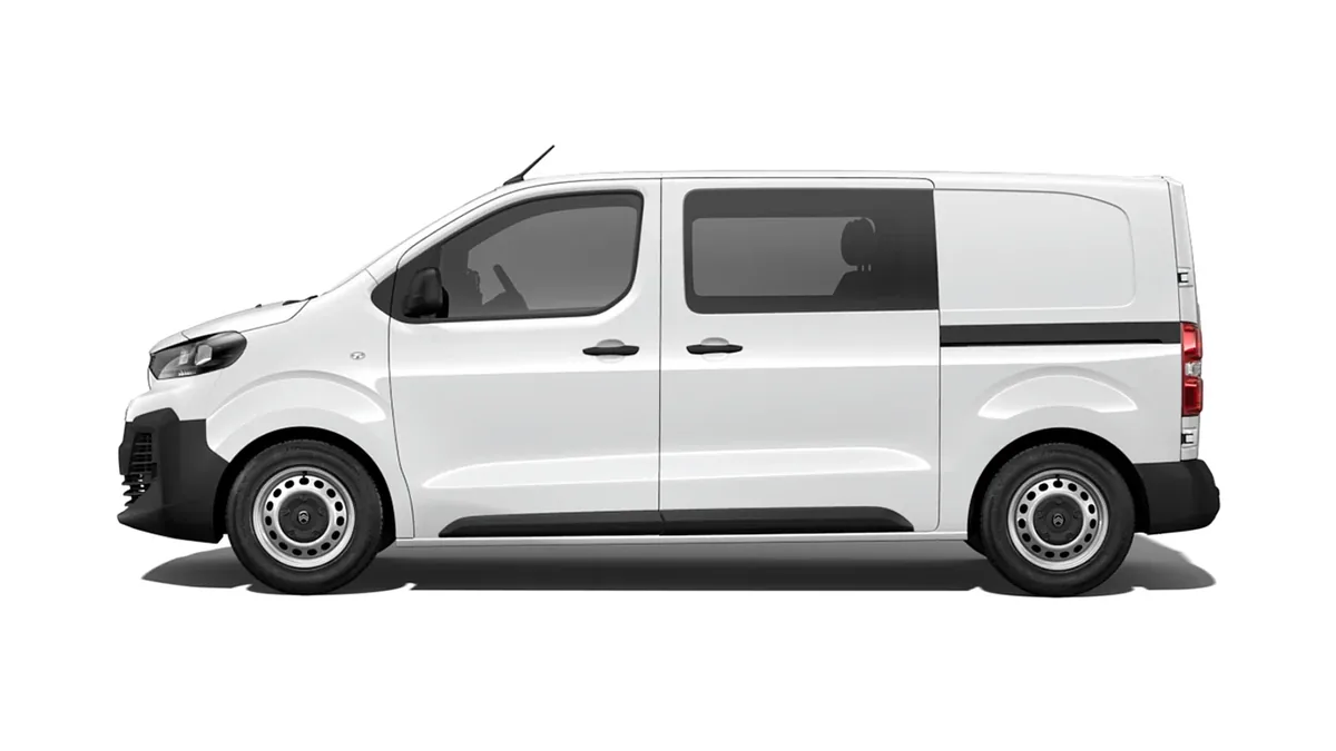 Citroën Jumpy Doble Cabina Plegable Talla M BlueHDi 120 S&S de renting en Valencia — Delantera