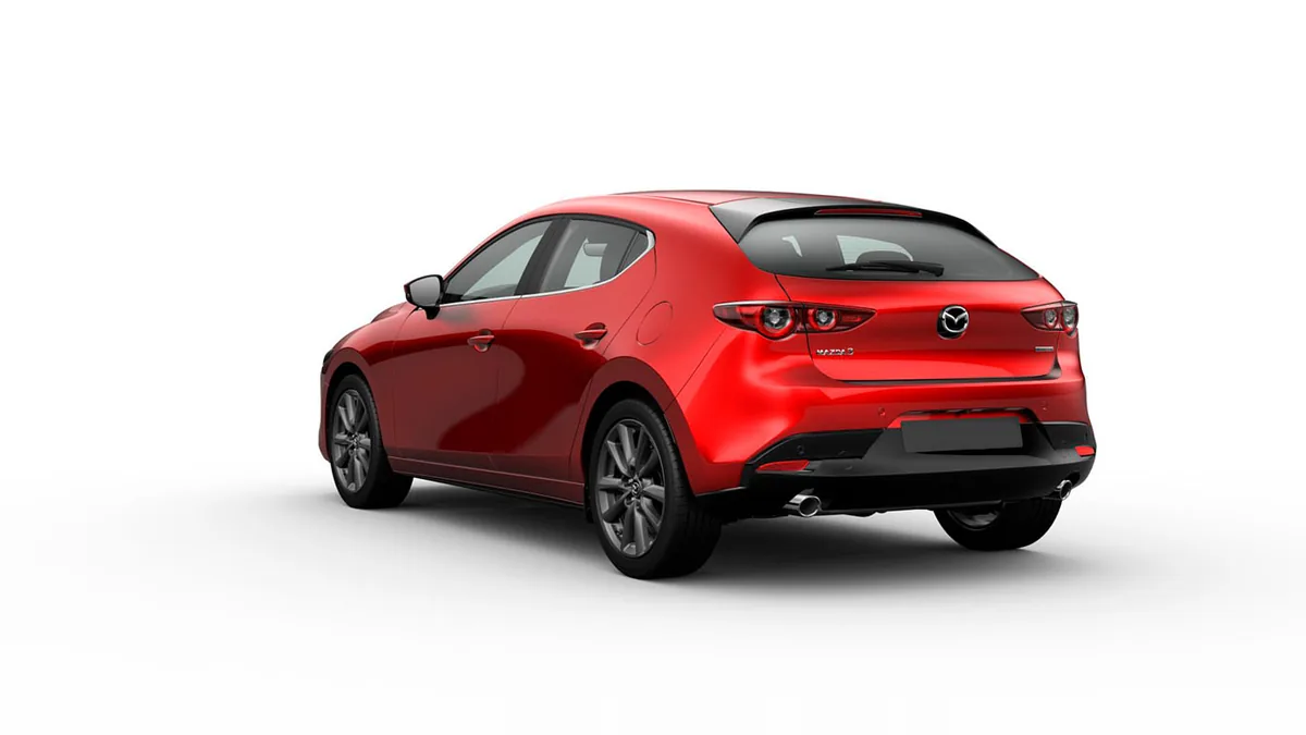 Mazda 3 2.5L e-Skyactiv G MHEV 140CV 6AT Centre-Line RD de renting en Valencia — Trasera