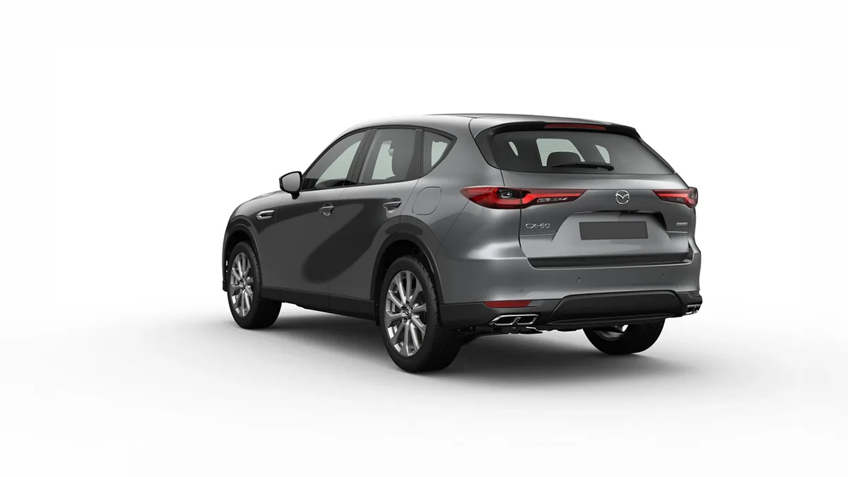 Mazda CX-60 e-Skyactiv D MHEV 8AT RWD Exclusive-Line de renting en Valencia — Trasera