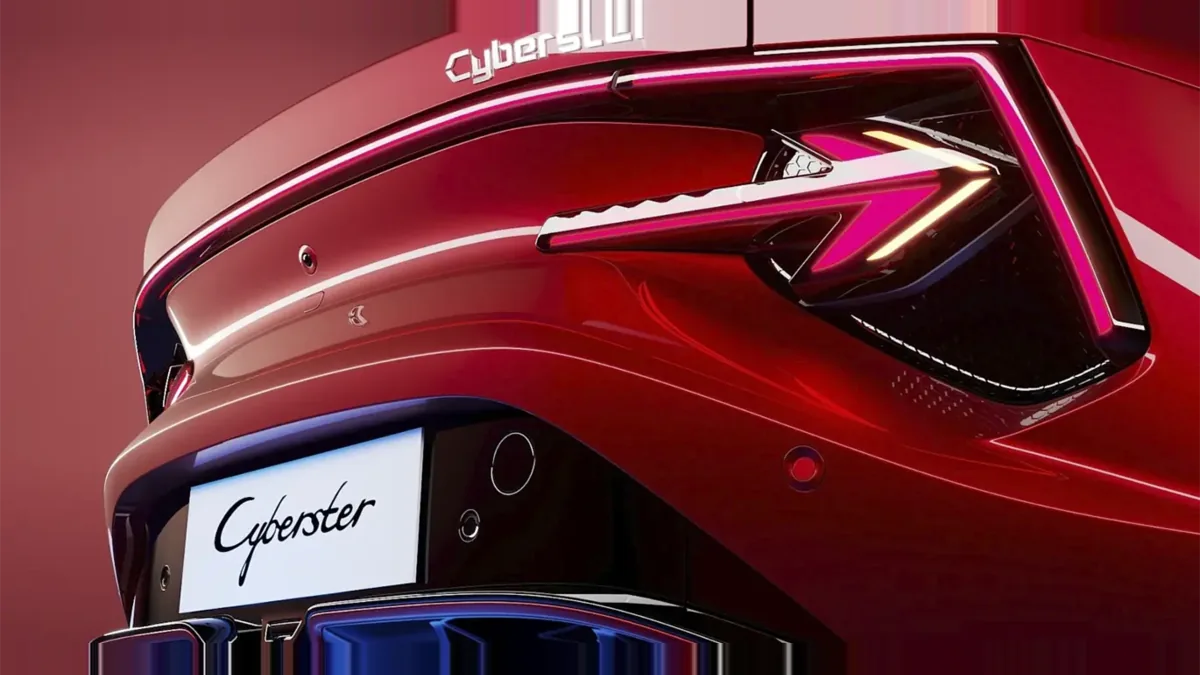 MG Cyberster Trophy Single Motor de renting en Valencia — Trasera
