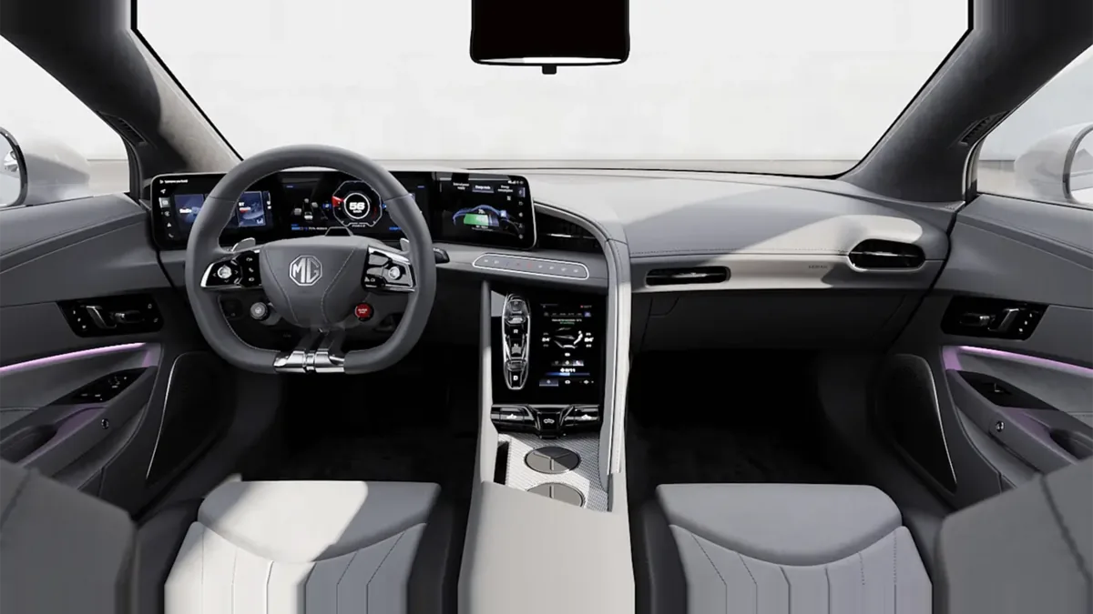 MG Cyberster Trophy Single Motor de renting en Valencia — Interior