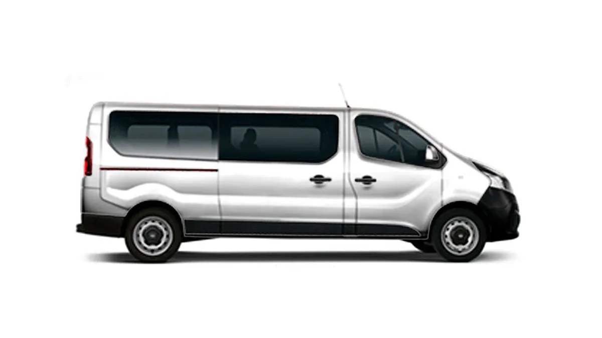 Nissan Primastar Combi 9 L2H1 N-Connecta 150CV II de renting en Valencia — Delantera